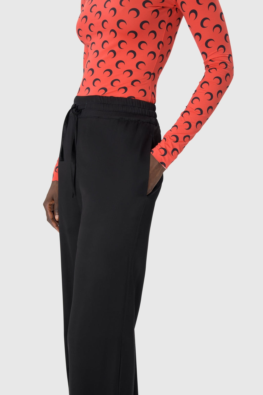 Recycled Moon Jersey Second Skin Crewneck Top
