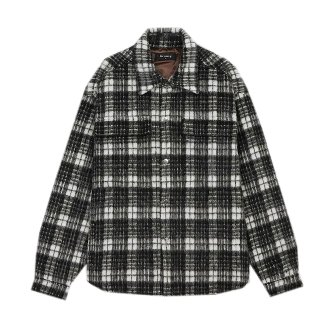 MLVINCE - OVERSIZED CHECK JACKET