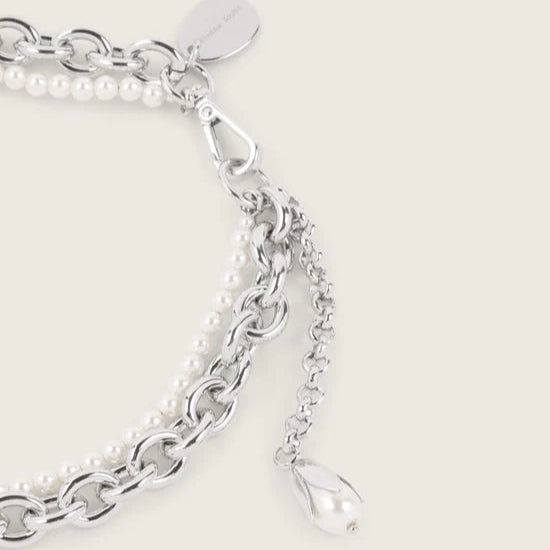 Simone Rocha - PEARL & CHAIN CHOKER NECKLACE