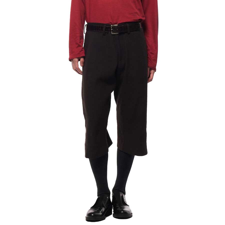 Omar Afridi | KNEE DARTED FLARE SHORTS