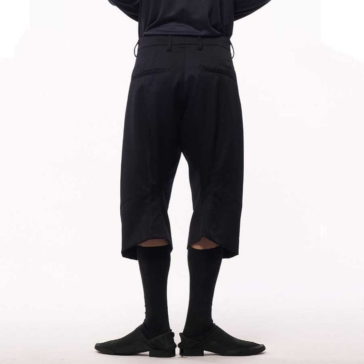 Omar Afridi - KNEE DARTED FLARE  SHORTS