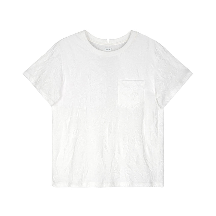 VUJADE - OTTO CRINKLED POCKET T-SHIRT IN COTTON