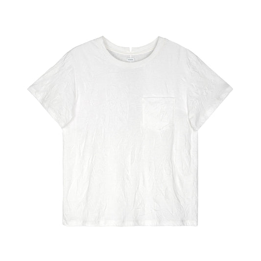 VUJADE - OTTO CRINKLED POCKET T-SHIRT IN COTTON