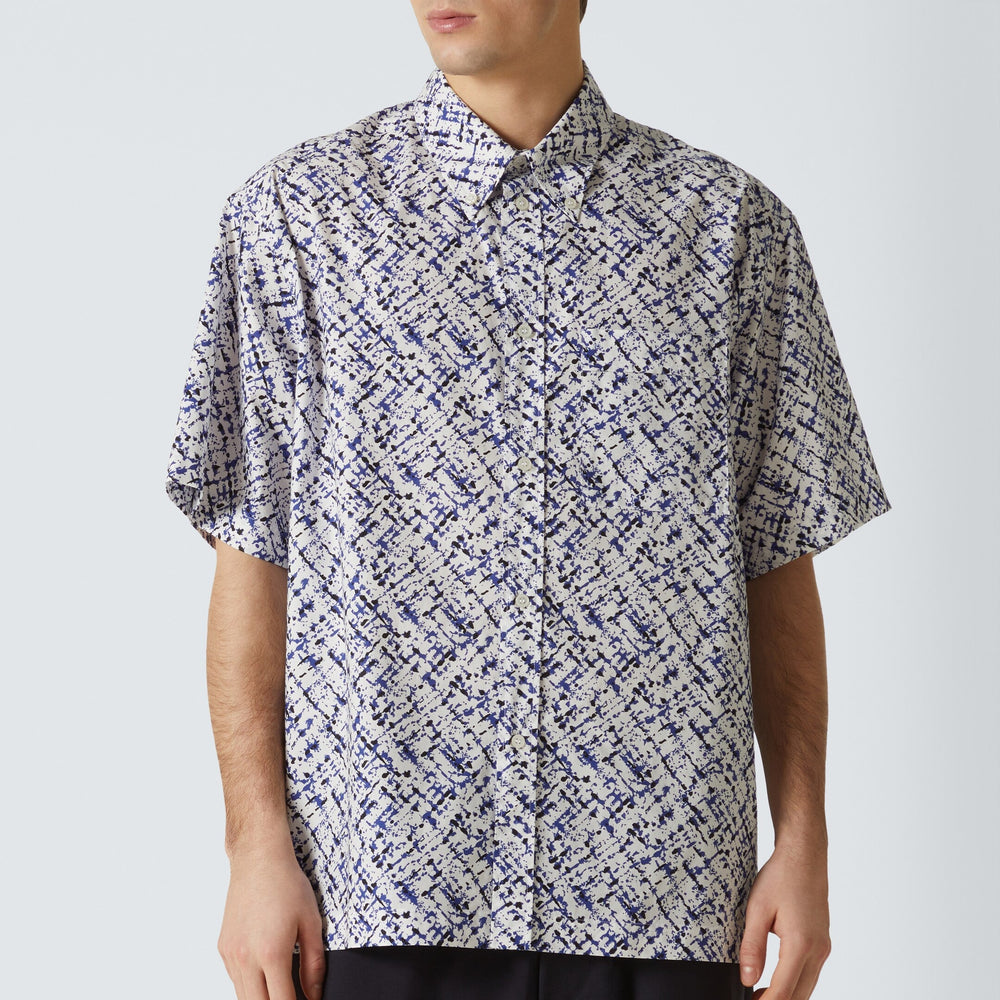 Plan C - プリントポプリンシャツ