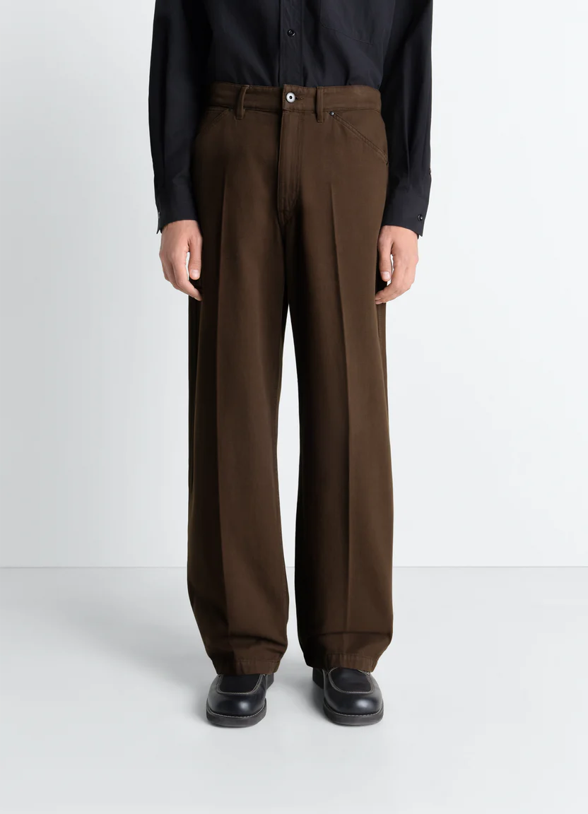 LEMAIRE - 染めブロークンツイルのワイドパンツ