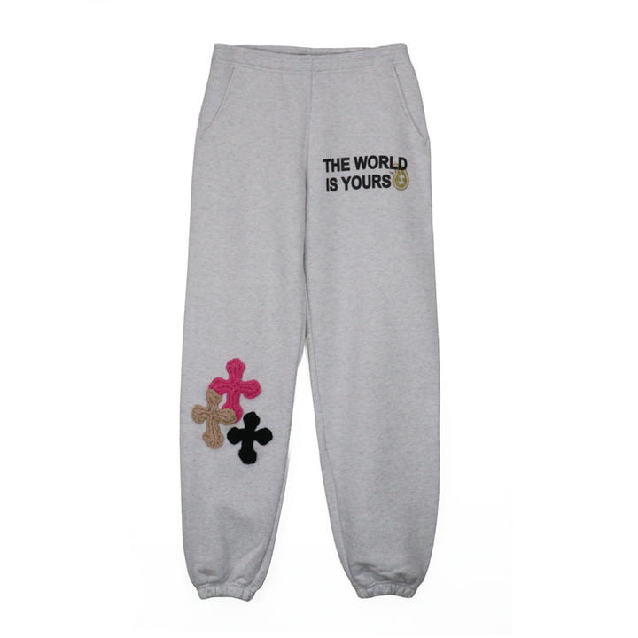 Y.A.R.N 3D Cross Logo Sweat pants