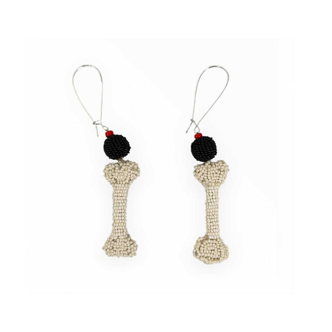 Walter Van Beirendonck - Bones earrings