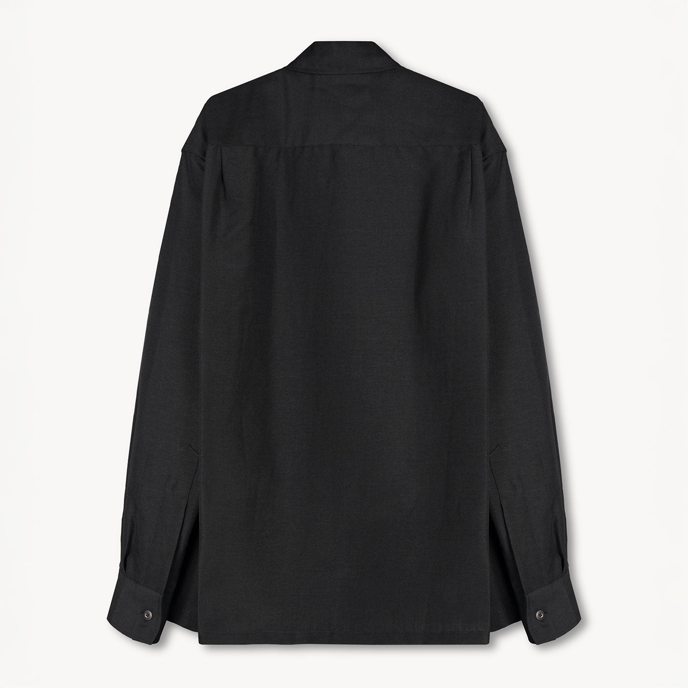 トップス vujade PIERCE SHIRT IN WOOL &LINEN BLACK VUJA DE | Pierce Shirt in Wool & Linen - New Collection