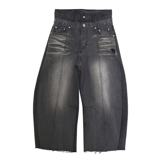 Rokh - BALLOON SHAPED LAYERED DENIM