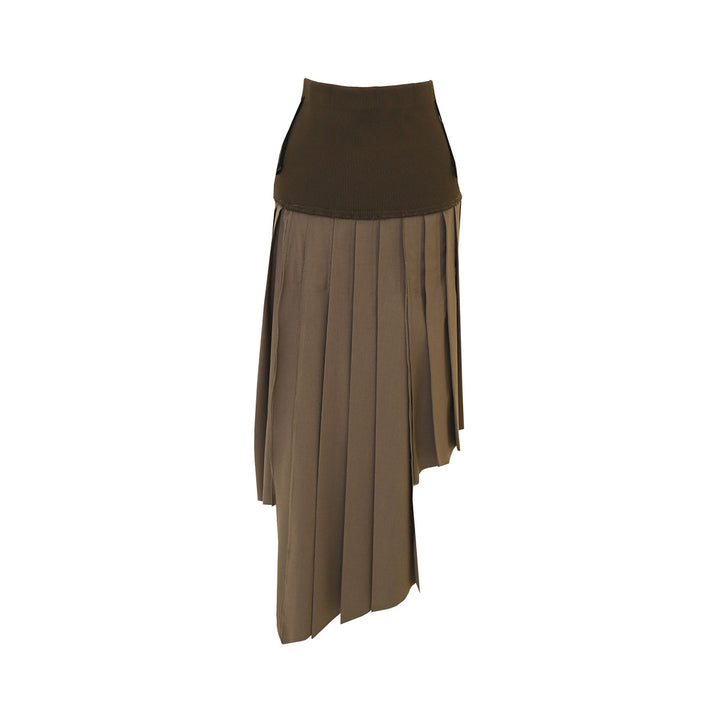 RIBBED PLEATED SKIRTS