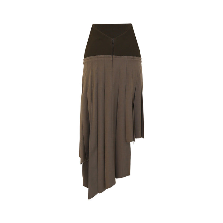 RIBBED PLEATED SKIRTS