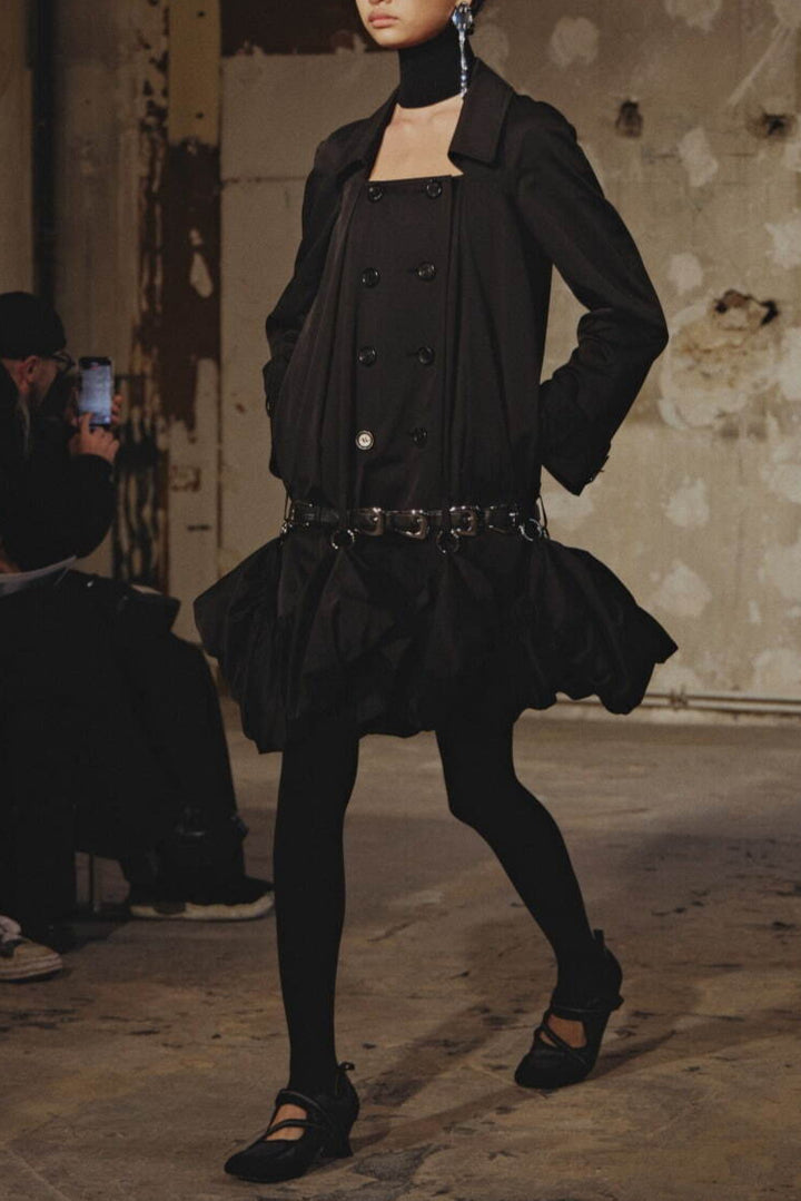 Rokh - PUFF HEM TRENCH DRESS