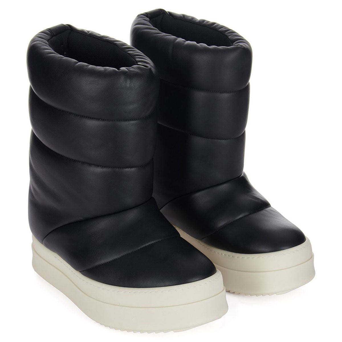 Rick Owens Mega Bumper Lunar リックオウエンス Rick Owens Mega Bumper Lunar in Black, Milk, & Milk | FWRD