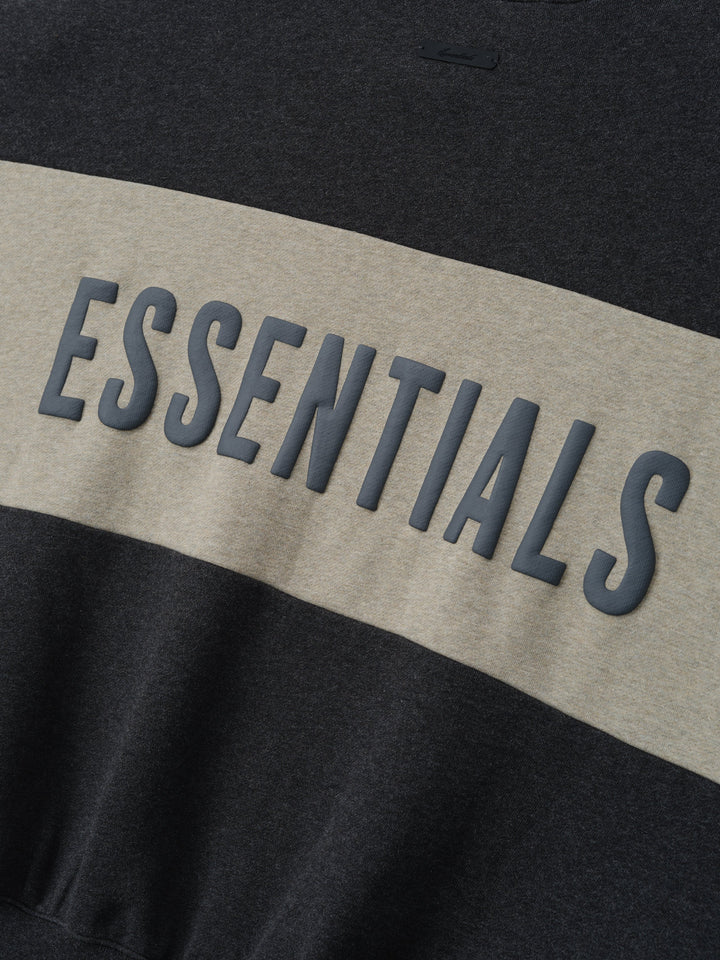 Cropped Relaxed Panelled Sweatshirt