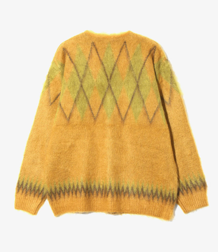 Mohair Cardigan - Argyle