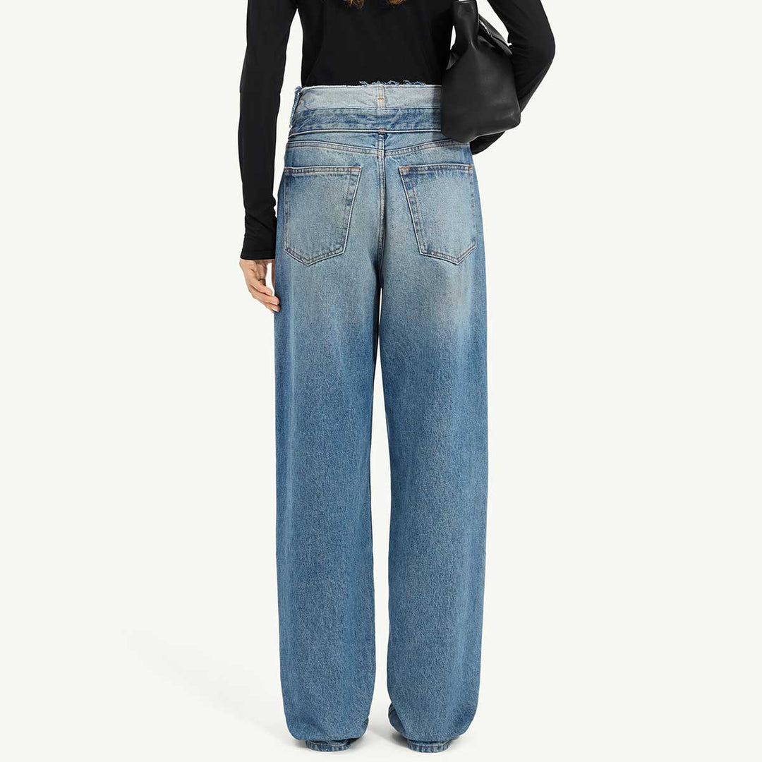 Straight leg jeans