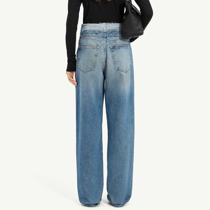Straight leg jeans
