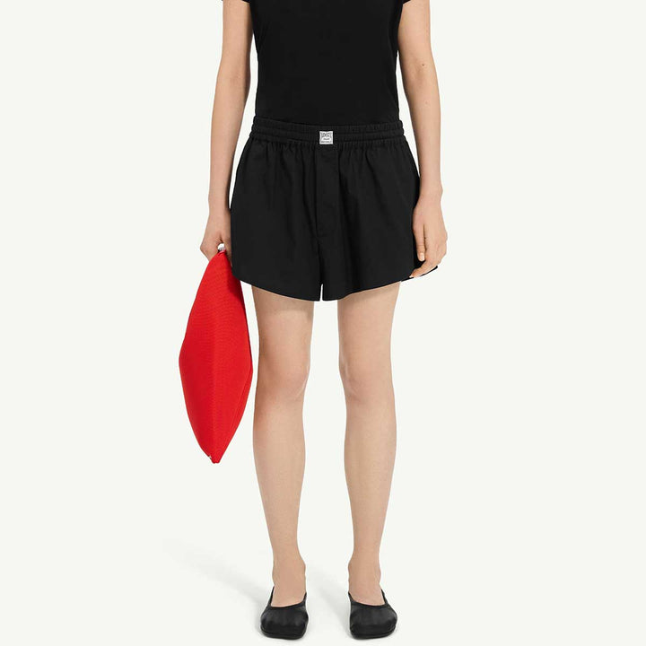 Cotton poplin shorts