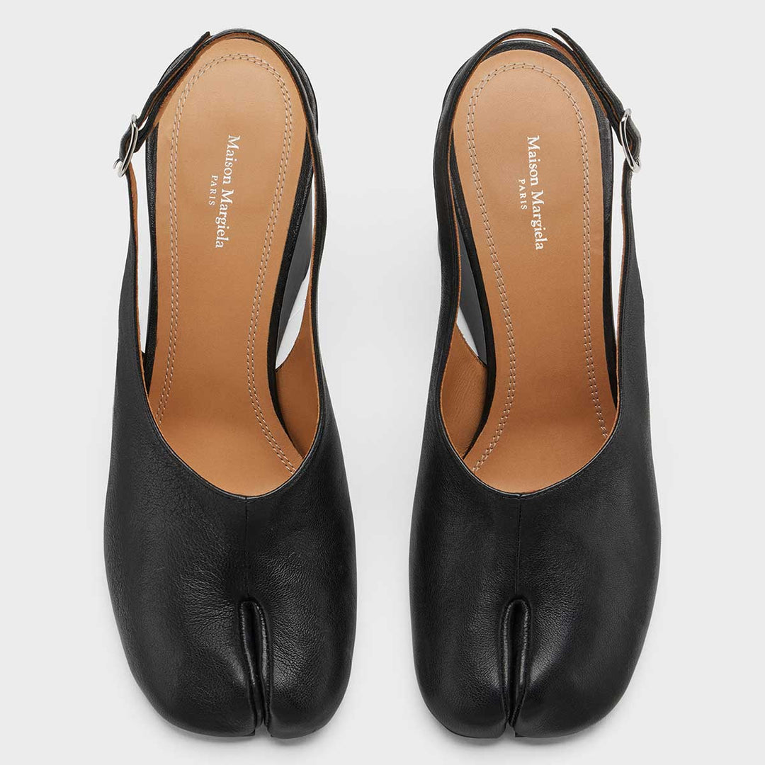 Tabi wedge slingbacks