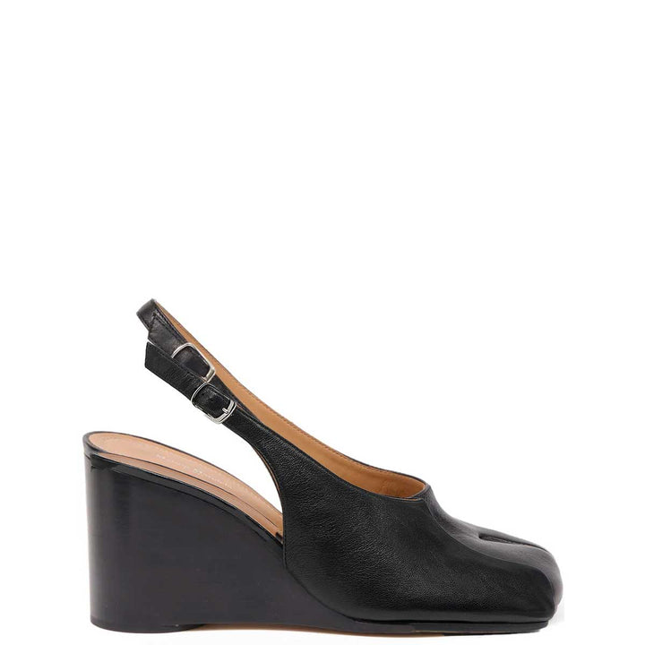 Tabi wedge slingbacks