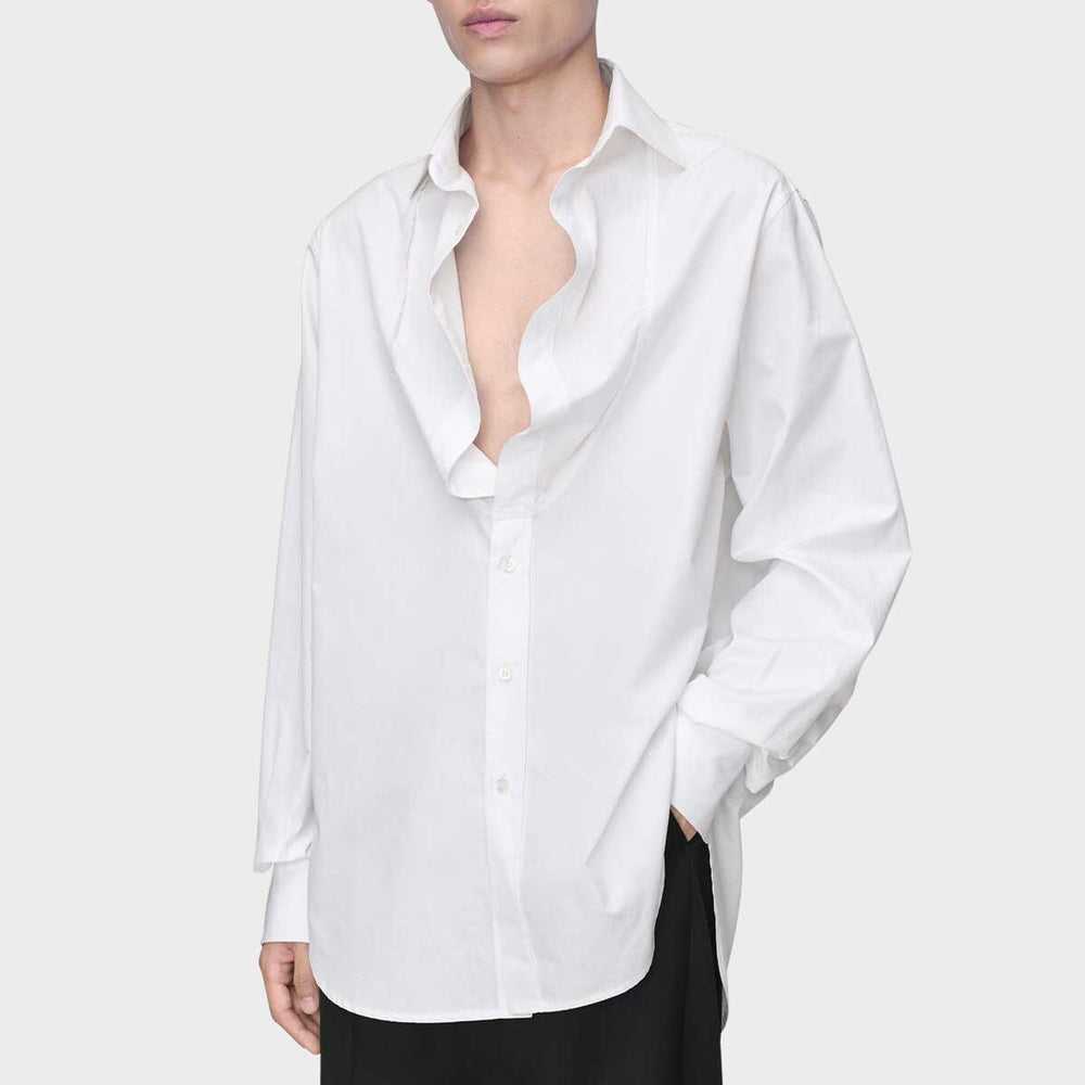 Maison Margiela - フォールデッドカラー コットンシャツ