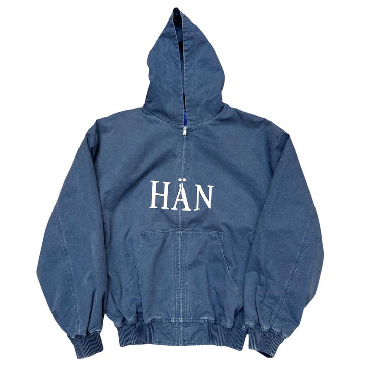 GARMENT DYE WASHED CANVAS JACKET