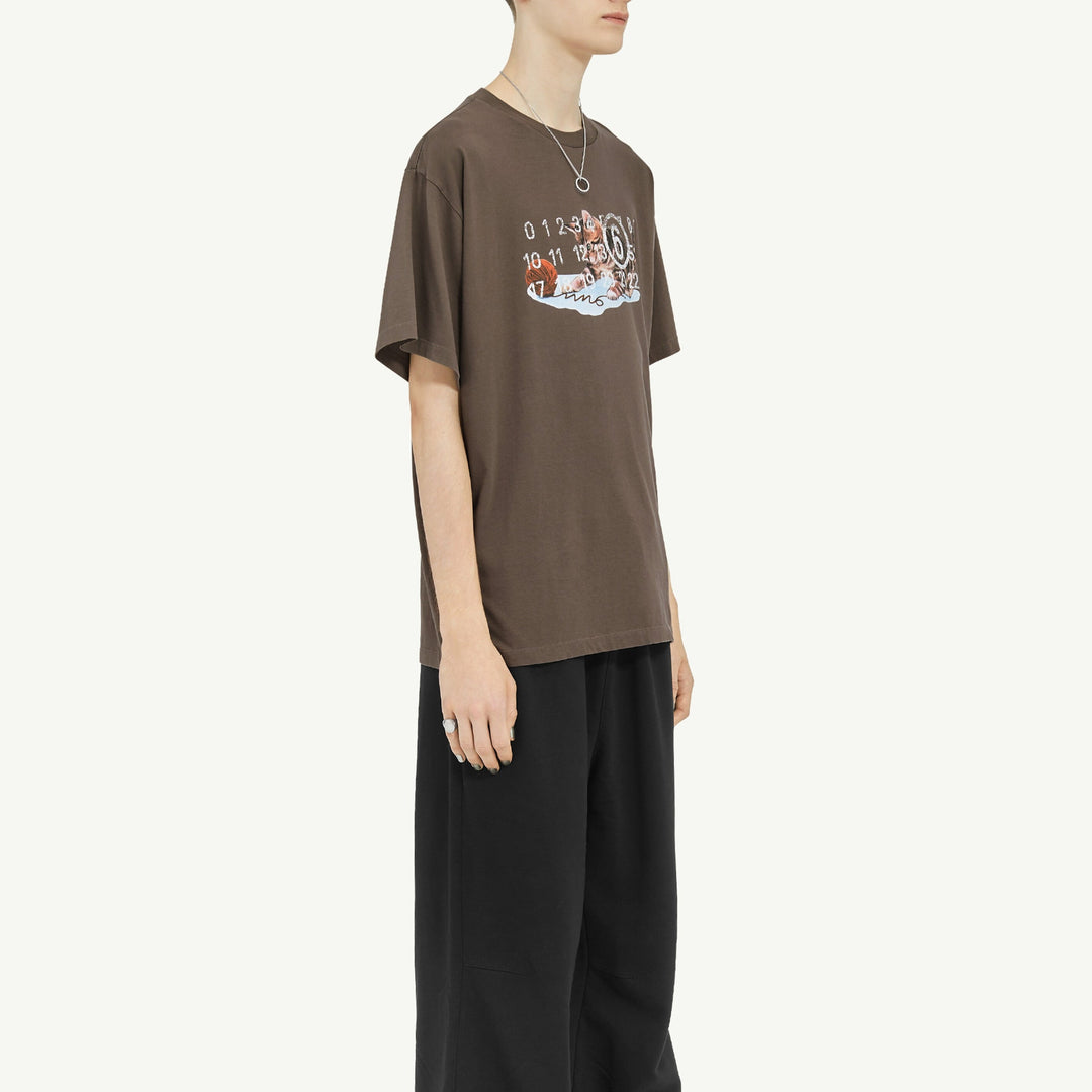 MM6 Maison Margiela - キャット＆ラバー プリントTシャツ