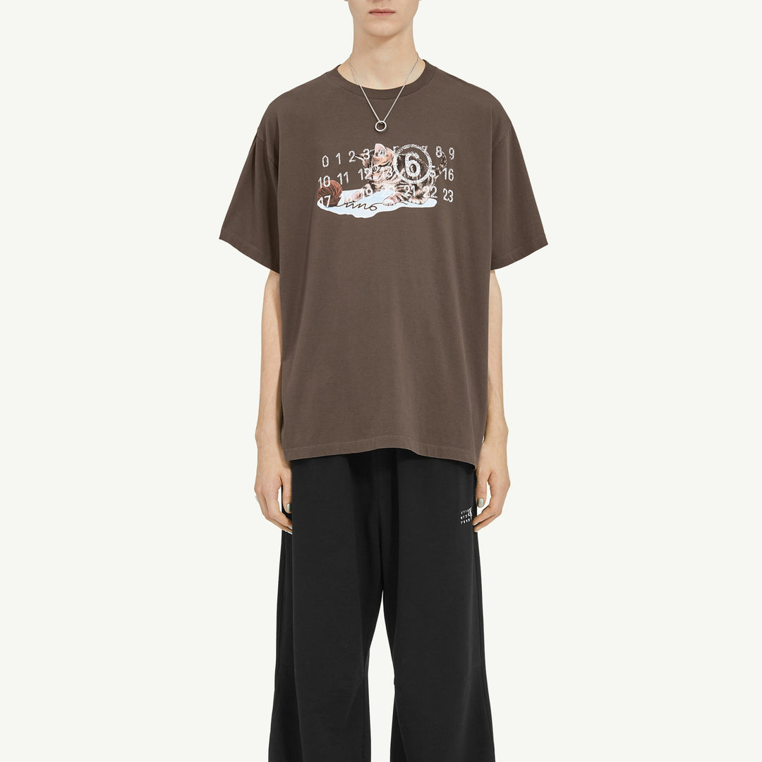 MM6 Maison Margiela - キャット＆ラバー プリントTシャツ