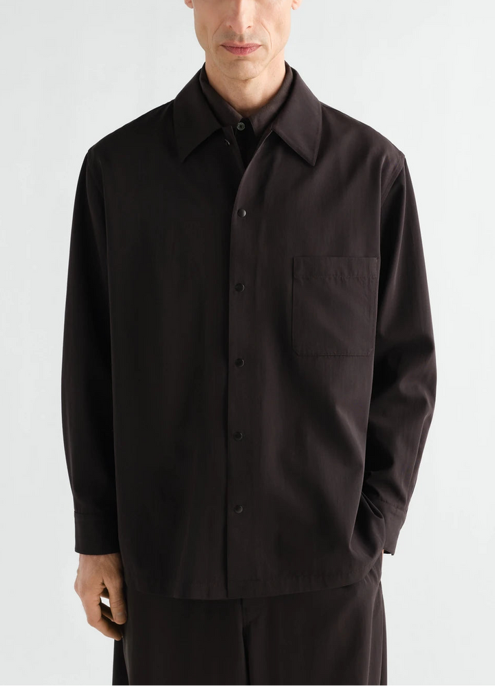 Wool gabardine light overshirt