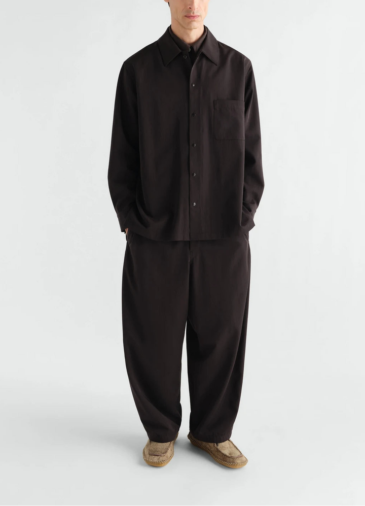 Wool gabardine light overshirt