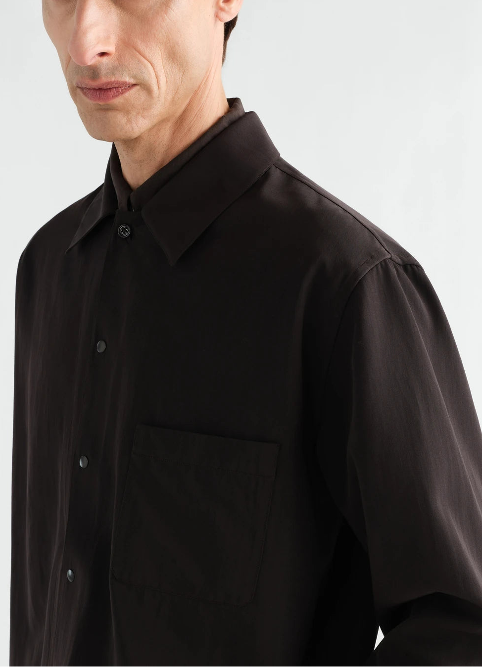 Wool gabardine light overshirt