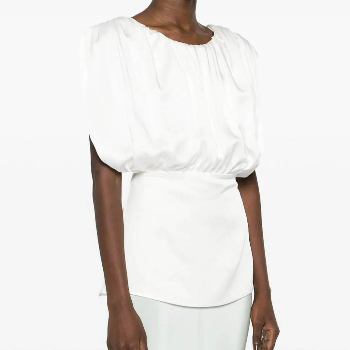JIL SANDER(ジルサンダー) | シャーリング ノースリーブ ブラウス トップス