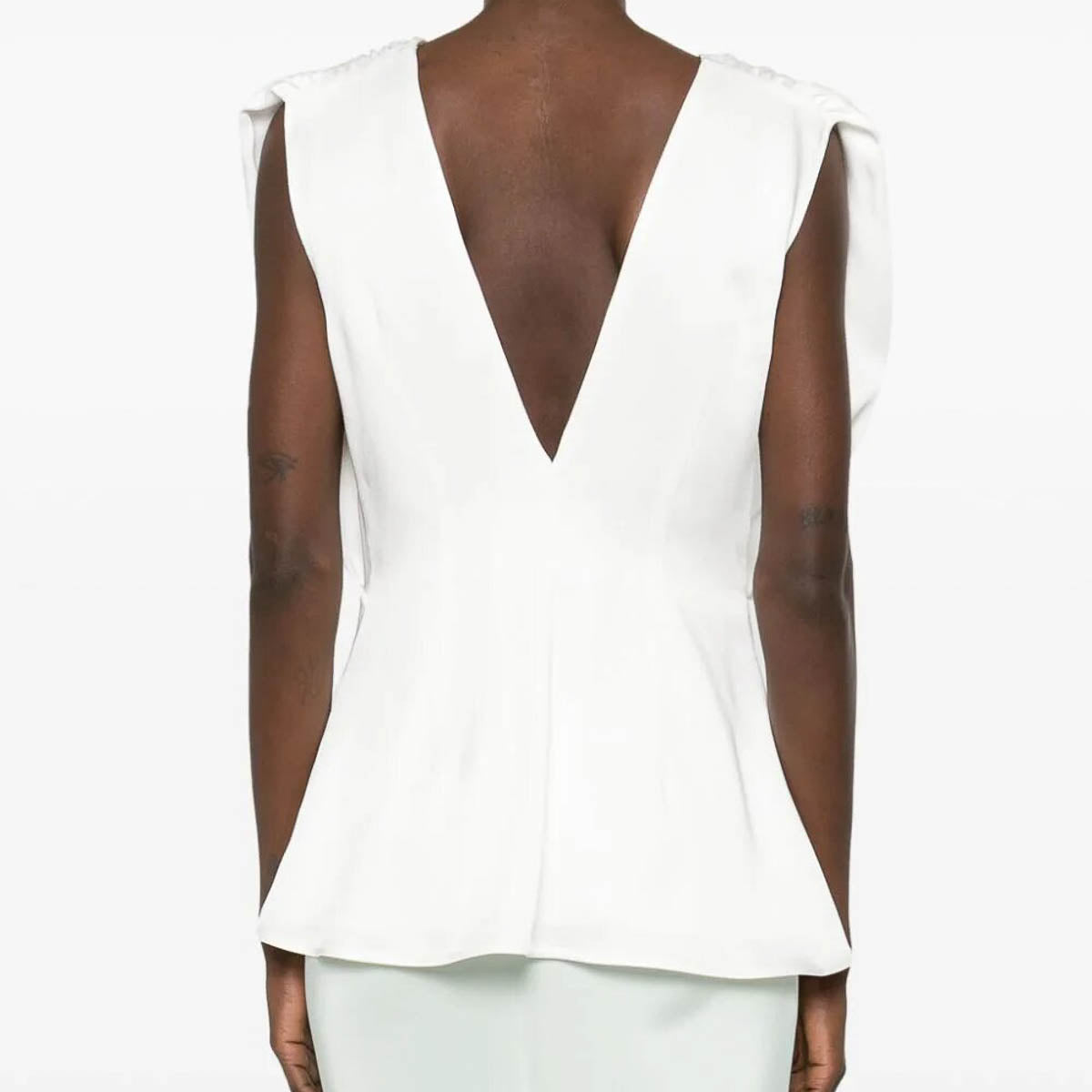 JIL SANDER(ジルサンダー) | シャーリング ノースリーブ ブラウス トップス