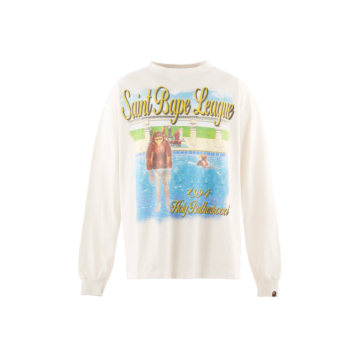 BAPE_LS T-SHIRT/POOL