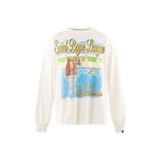 BAPE_LS T-SHIRT/POOL