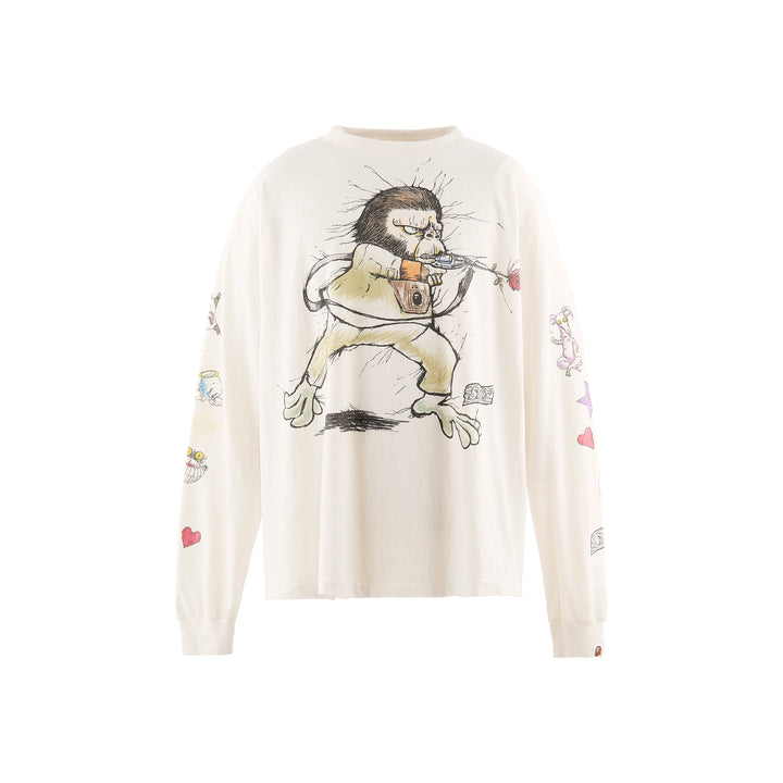 BAPE_LS T-SHIRT/RUNNING