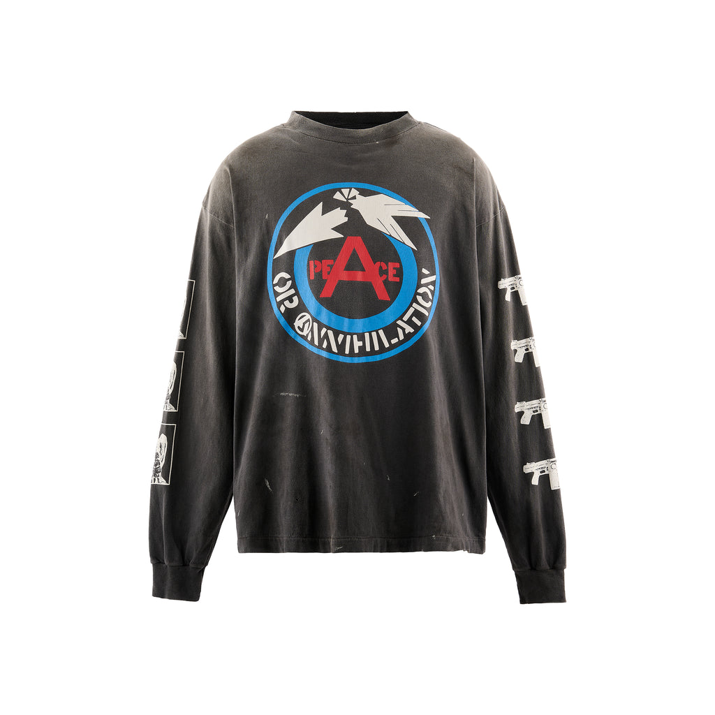 SAINT Mxxxxxx | LS T-SHIRT/PEACE Long Sleeve T-Shirt