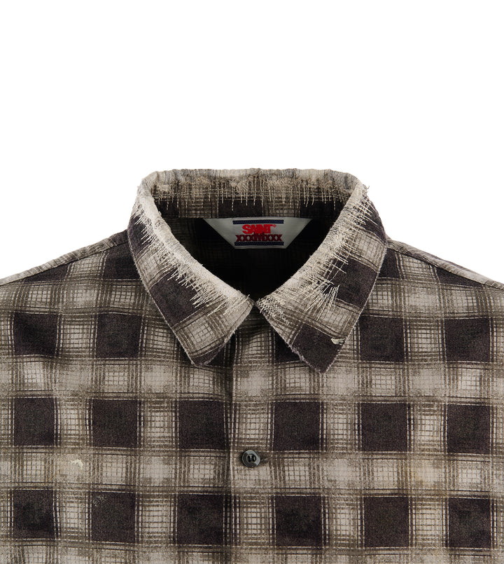 PRINT CHECK SHIRT