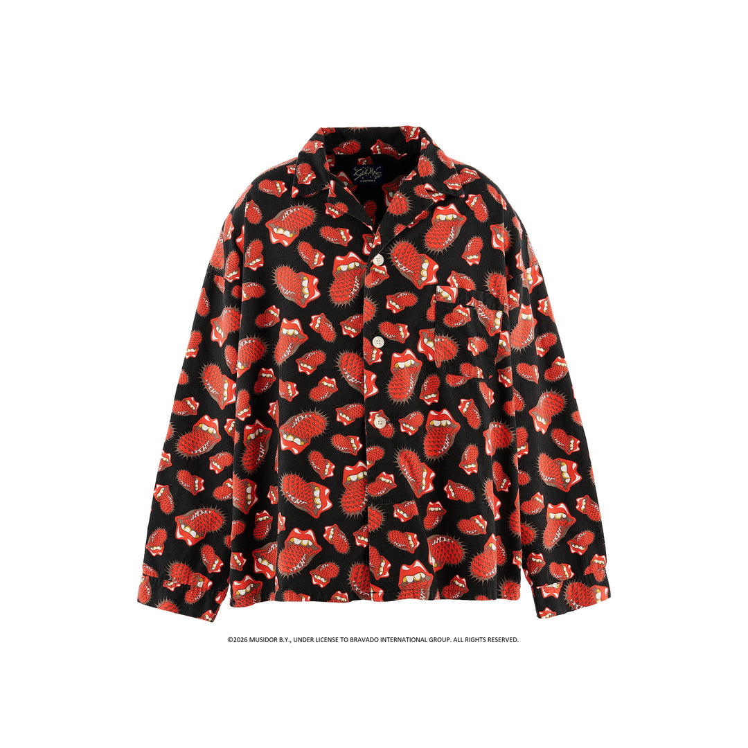 TRS_PAJAMA SHIRT/LIPS&TONGUE