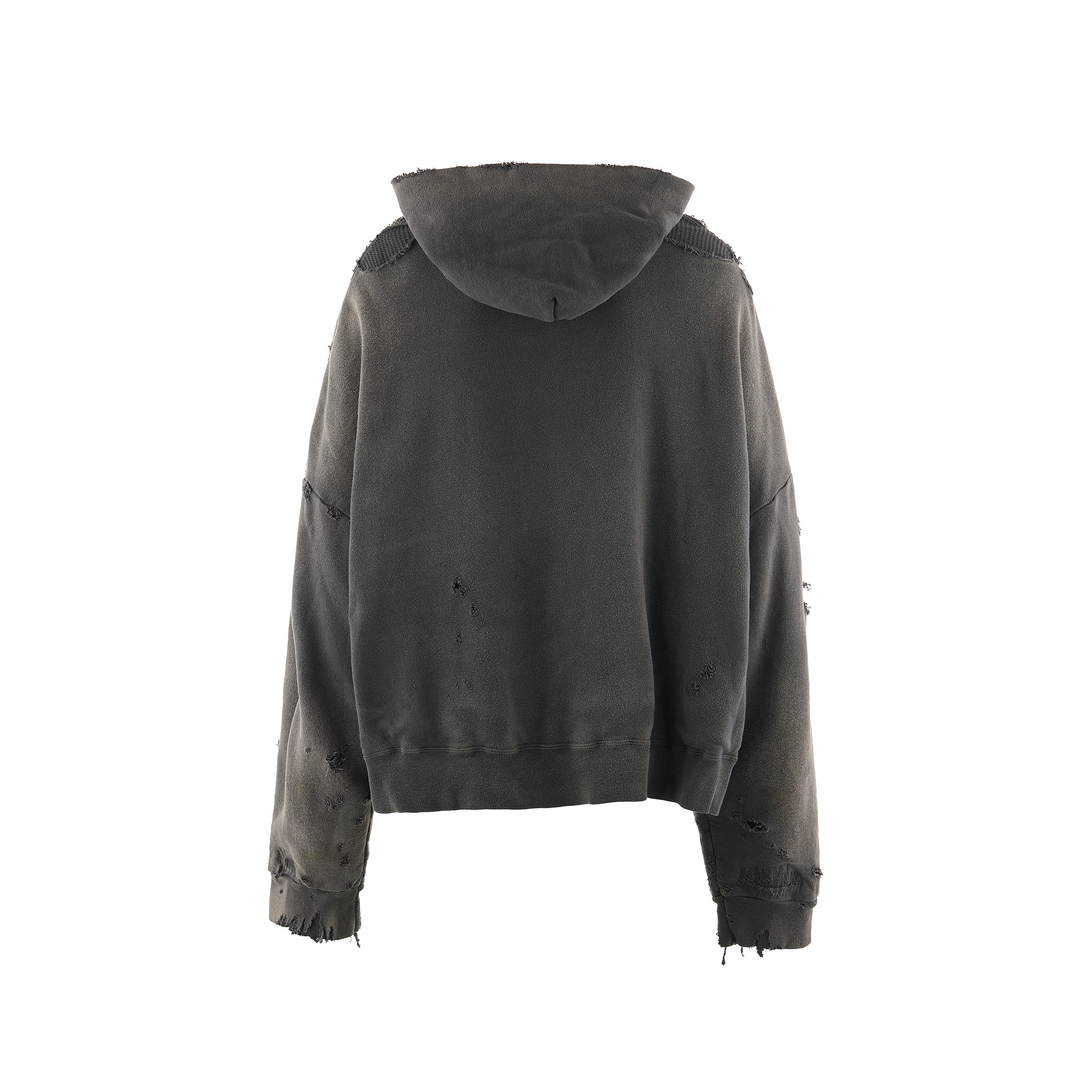 23AW SAINTMICHAEL セントマイケル ZIP ダメージ パーカー SAINT Mxxxxxx(セントマイケル) | HOODIE/DBL-FC ZIP ダメージジップ