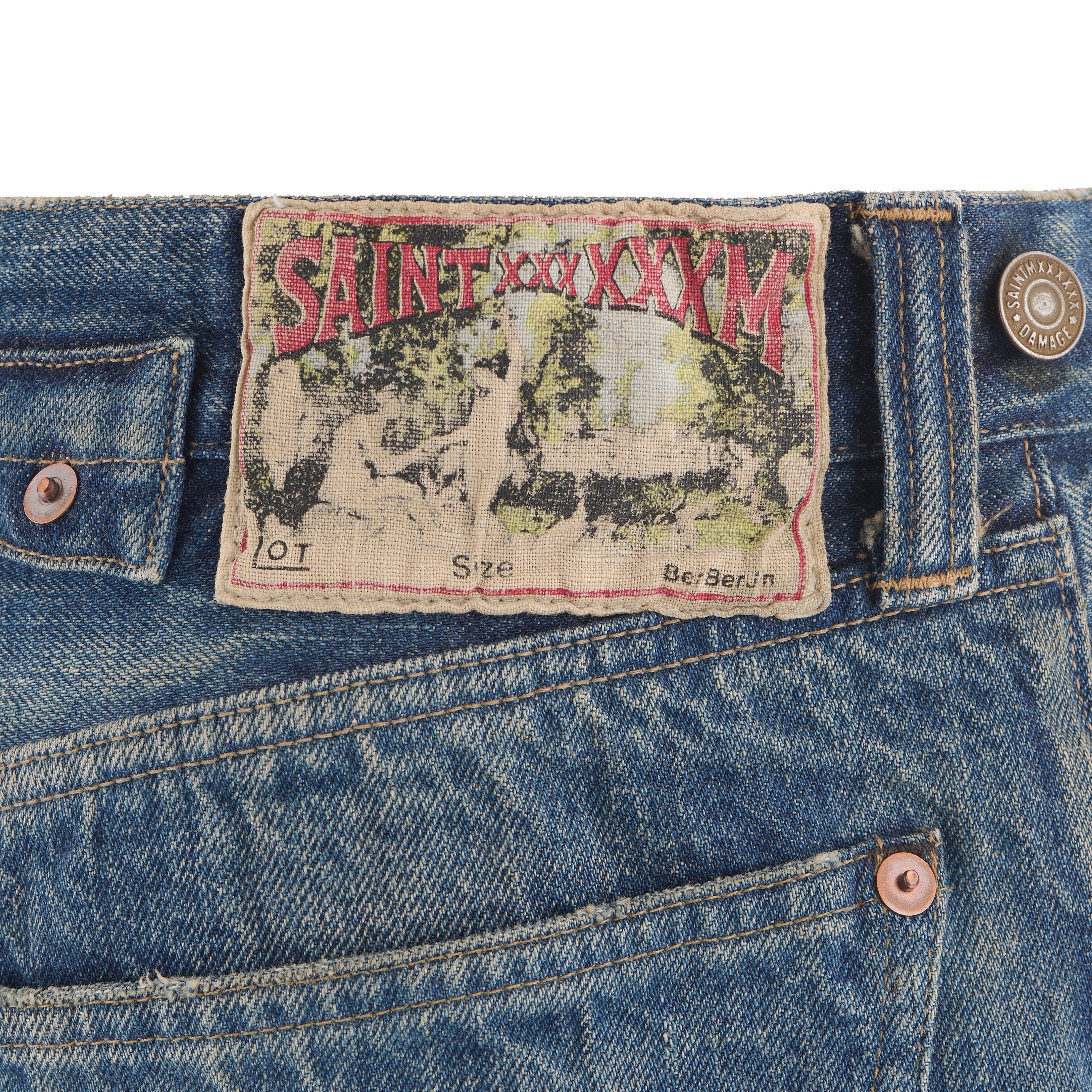 パンツ SAINT MICHAEL BB DENIM PNT/5PKTS DAMAGE SAINT Mxxxxxx(セントマイケル) | BB_DENIM PNT/5PKTS DAMAGE デニムパンツ