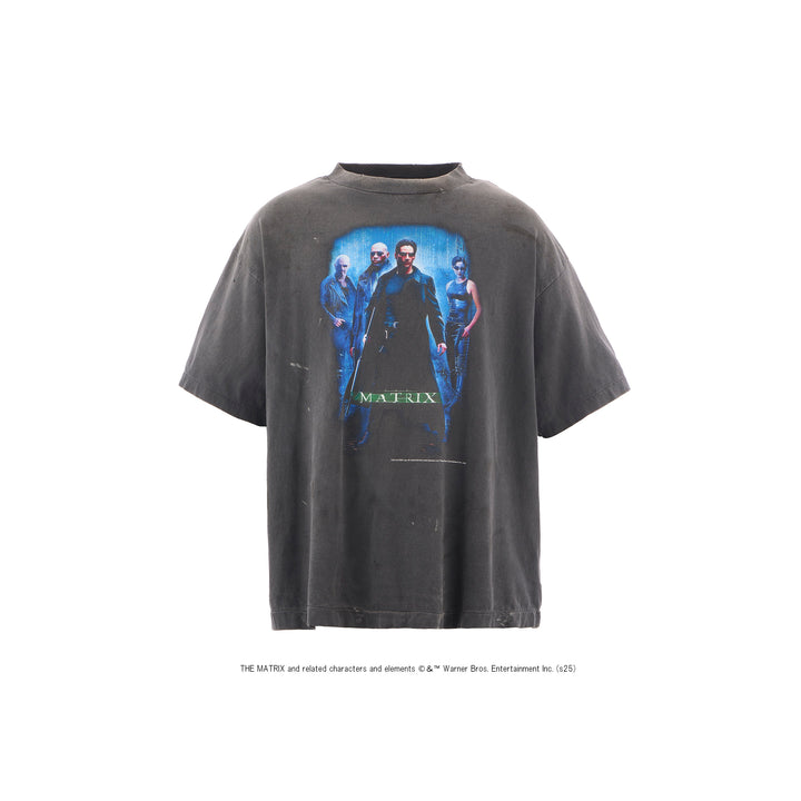 SAINT MICHAEL - MTRX_SS TEE/THE MATRIX GREEN LOGO