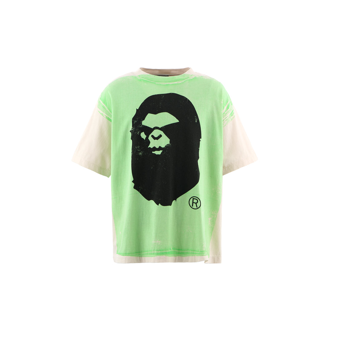 SAINT MICHAEL - BAPE_SS TEE/HANDPRINT