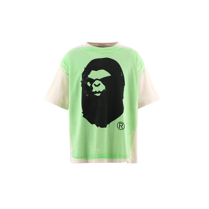 SAINT MICHAEL - BAPE_SS TEE/HANDPRINT
