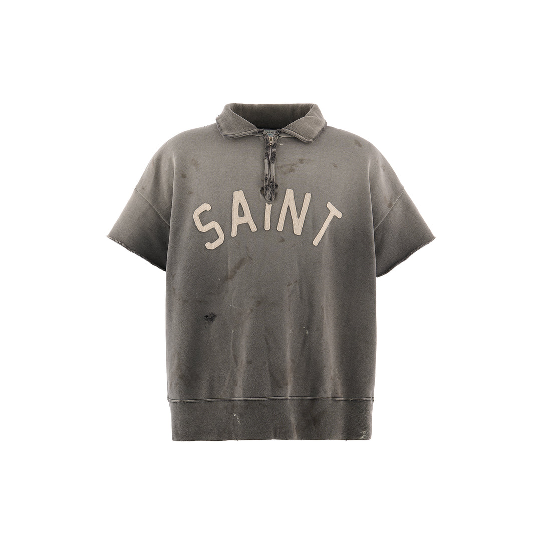 SAINT MICHAEL - SS HALF ZIP SWEAT/SAINT