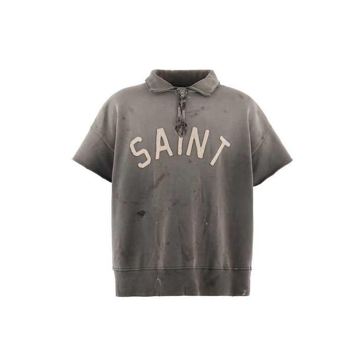 SAINT MICHAEL - SS HALF ZIP SWEAT/SAINT