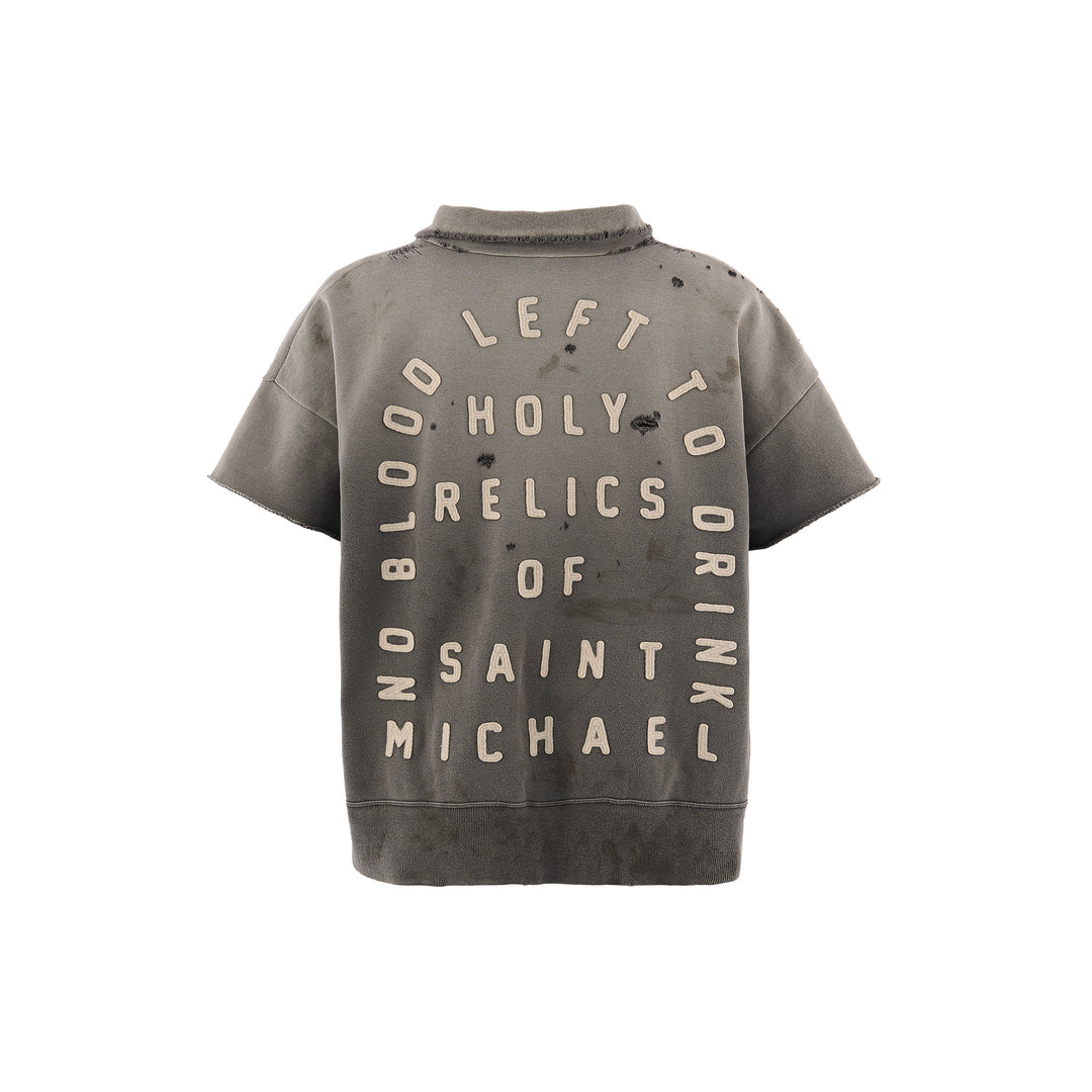 SAINT MICHAEL - SS HALF ZIP SWEAT/SAINT