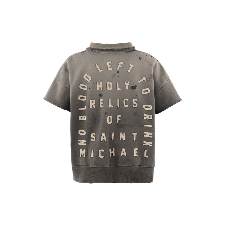 SAINT MICHAEL - SS HALF ZIP SWEAT/SAINT