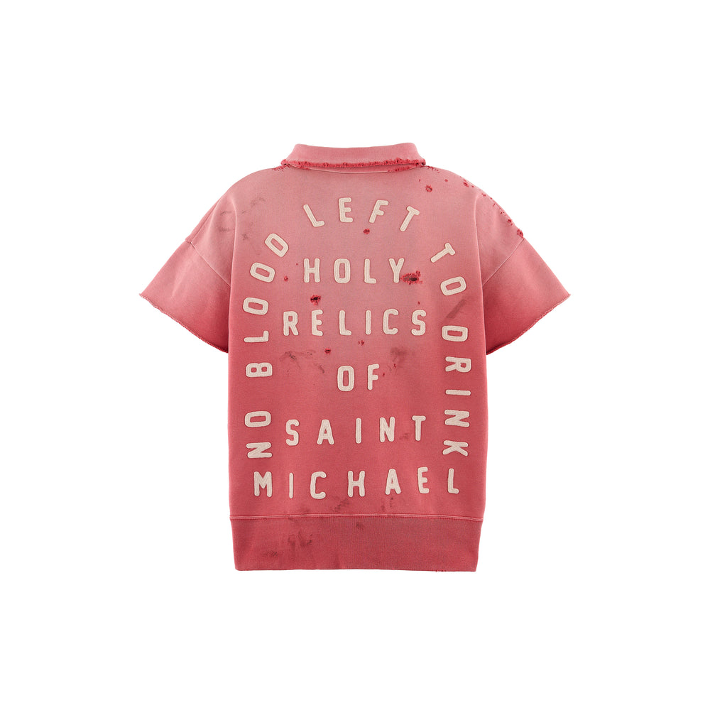 SAINT MICHAEL - SS HALF ZIP SWEAT/SAINT