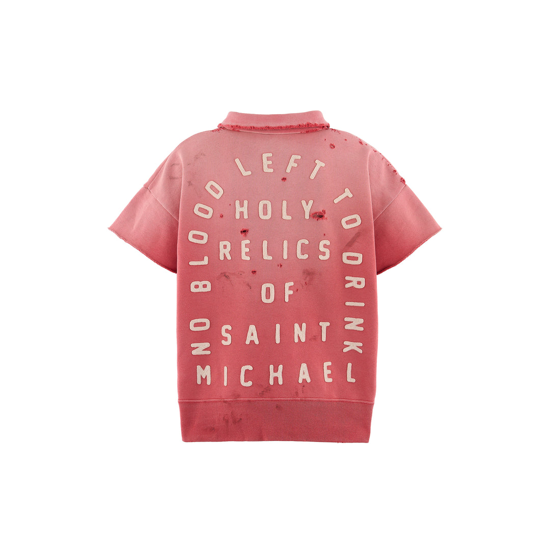 SAINT MICHAEL - SS HALF ZIP SWEAT/SAINT